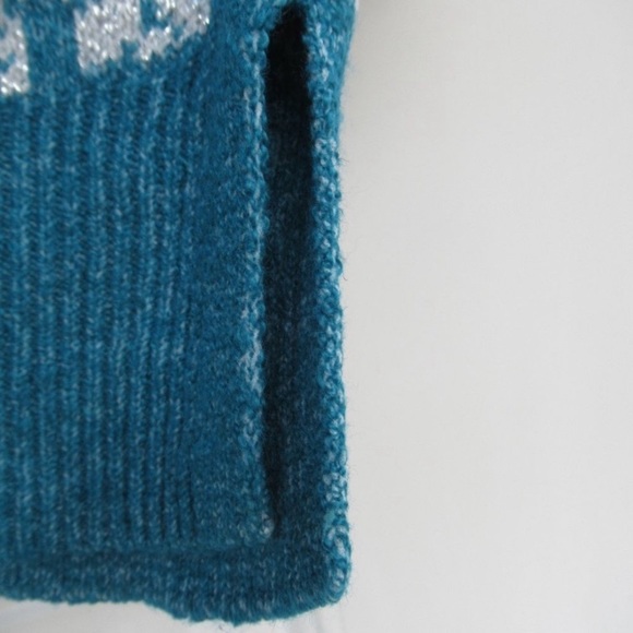 Last Chance ❌ Croft & barrow floral like print w metallic accent sweater 1X - Picture 6 of 13